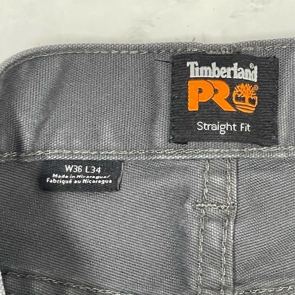 Timberland Pro Straight Fit Mens Gray Jeans Size 36 - Picture 7 of 9
